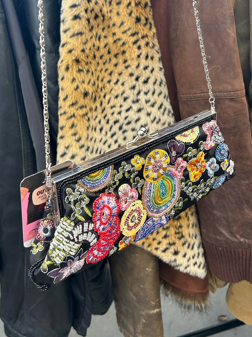 2000s beaded Y2K fairy evening bag